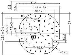CLE G1 120mm 2500lm SNC