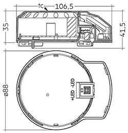 DLA G2 200mm 2000lm 8x0 ADV EM ECG