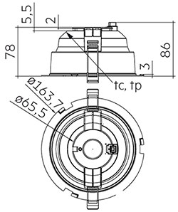 DLA G2 150mm 1000/2000lm 8x0 SNC