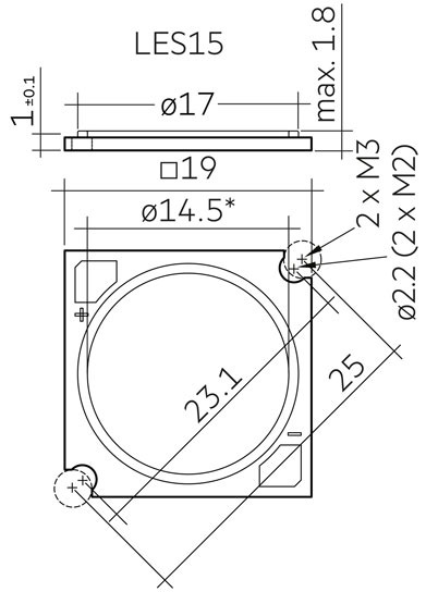 SLE 15mm 3000lm 830 R SNC8