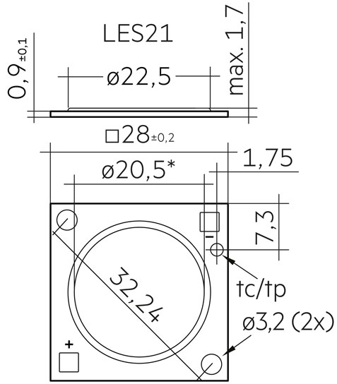 SLE 21mm 6000lm 930 H ADV8