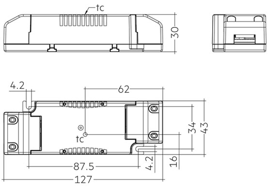 Driver LC 40W 900/1050mA fixC SR SNC2