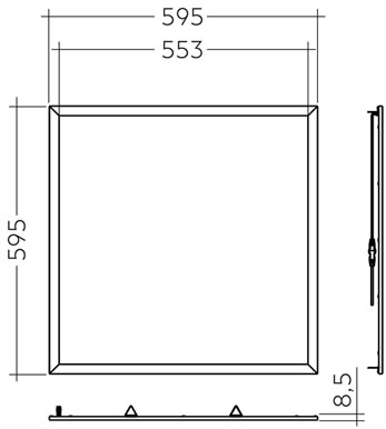ELA G1 600x600mm 3800lm 840 SNC TPA 