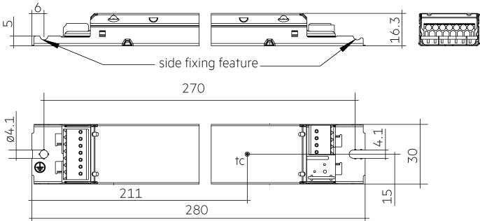 Driver LC 20W 80–500mA 54V D4i NF h16 PRE4