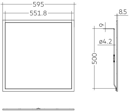 ELA 600x600mm 3800lm 827-865 ADV2 M3