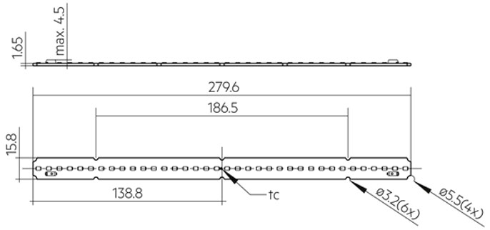 LLE 16x280mm 650lm 827 HV ADV6