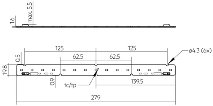 LLE 20x280mm 1250lm 840 HV SNC4