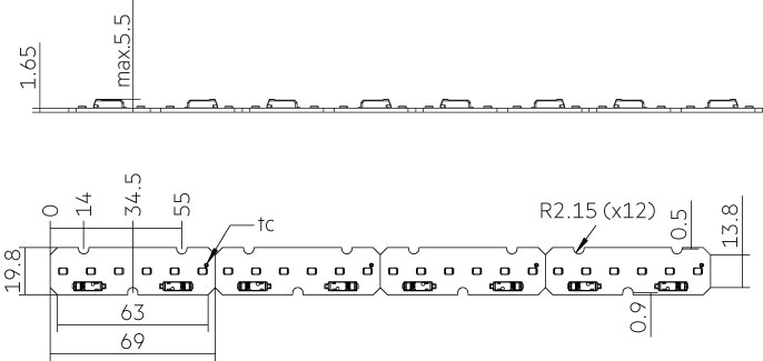 LLE 20x70mm 325lm 830 HV SNC4 QTY4
