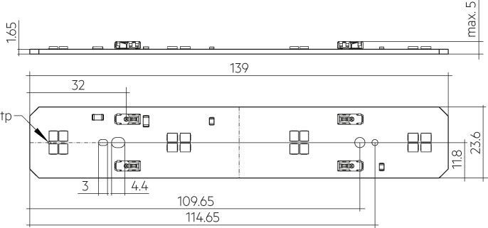 LLE 24x140mm 400lm 830 DL EXC