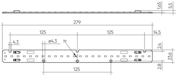 LLE 24x280mm 1250lm 840 LV ADV6