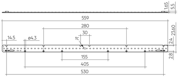 LLE 24x560mm 2400lm 840 HV ADV6 BT