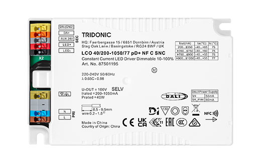 Driver LCO 40W 200–1050mA 77V pD+ NF C SNC