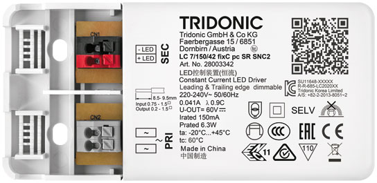 Driver LC 7W 150mA fixC pc SR SNC2