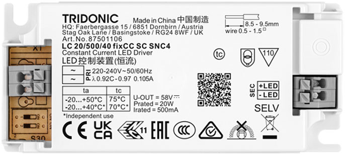 LC 20/500/40 fixCC SC SNC4