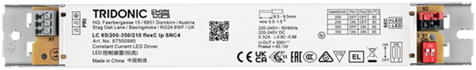 LC 65W 200-350MA 210V FLEXC LP SNC4 TRIDONIC - Güç kaynağı LC 65W 200-350MA 210V FLEXC LP SNC4 TRIDONIC - Güç kaynağı